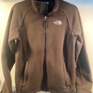 Women’s North Face fleece jacket and matching scarf.